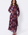 Camellia Dress (Burgundy Pattern) - Dress - Yakira Bella