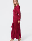 Camellia Dress (Wine) - Dress - Yakira Bella