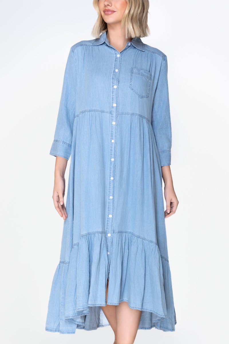 CAMILLE DRESS (CHAMBRAY) - Dress - Yakira Bella