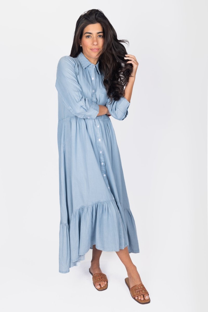 CAMILLE DRESS (CHAMBRAY) - Dress - Yakira Bella