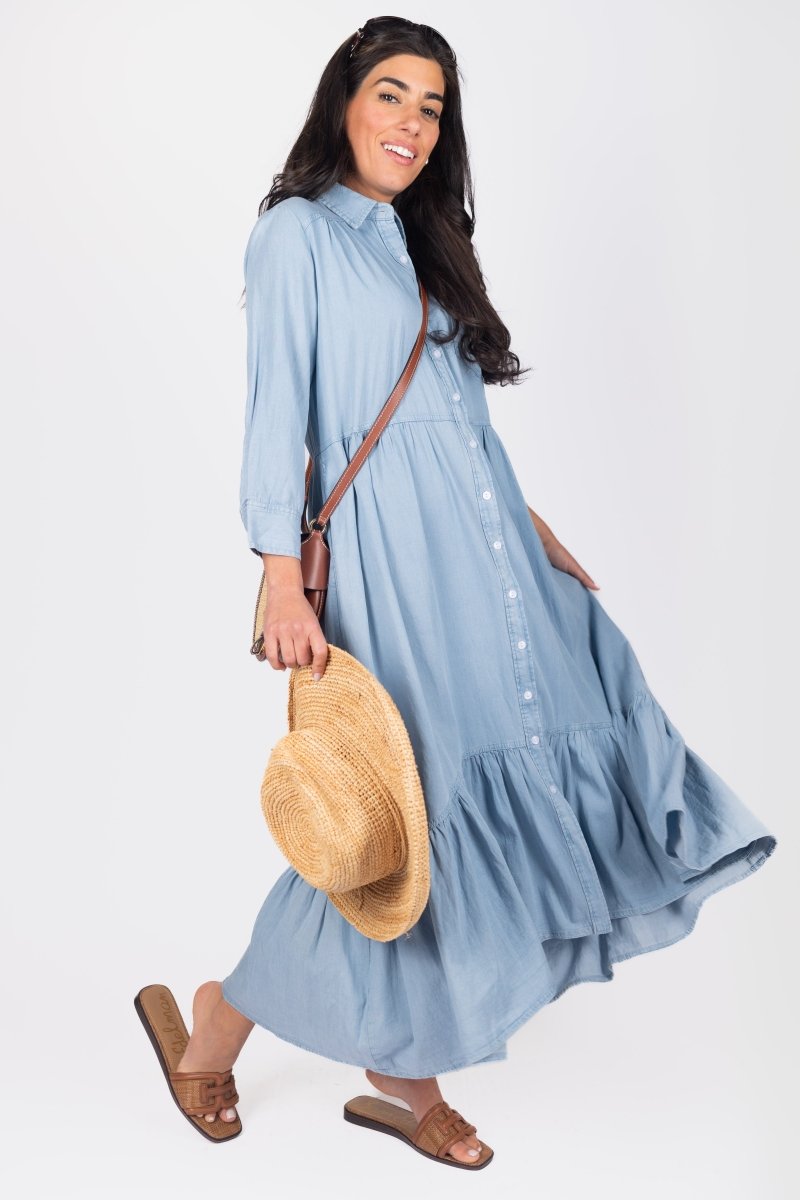 CAMILLE DRESS (CHAMBRAY) - Dress - Yakira Bella