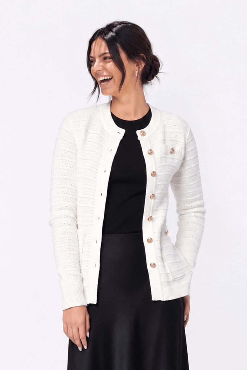 Carmela Cardigan (Cream) - Top - Yakira Bella