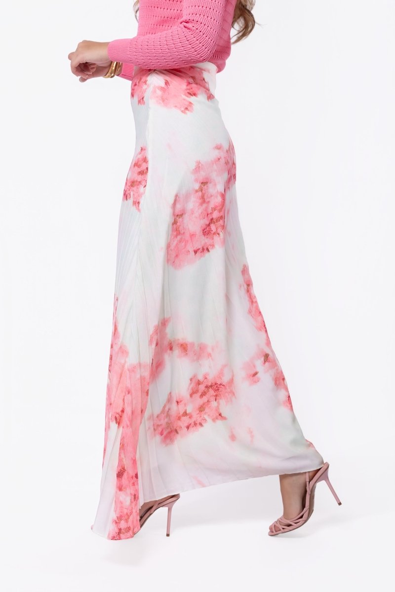 Caroline Skirt (Ivory/Pink) - Skirt - Yakira Bella