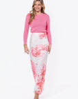 Caroline Skirt (Ivory/Pink) - Skirt - Yakira Bella