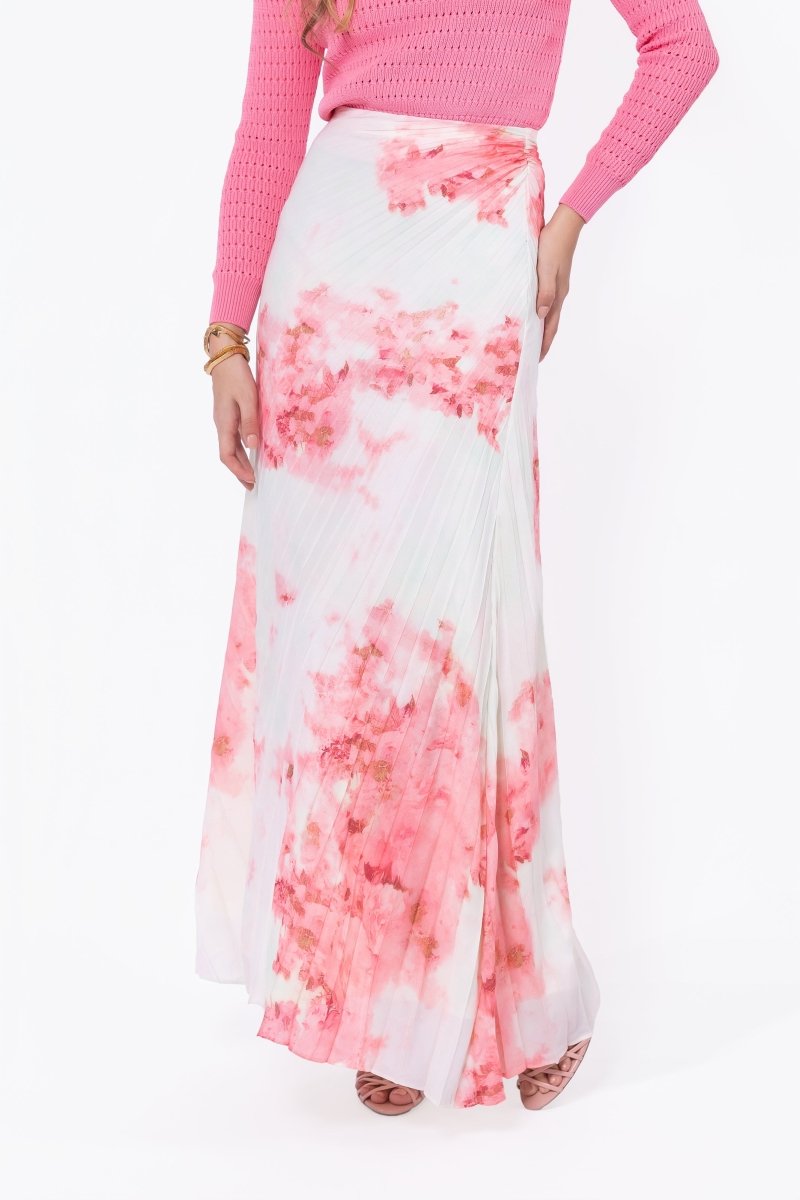 Caroline Skirt (Ivory/Pink) - Skirt - Yakira Bella