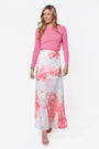 Caroline Skirt (Ivory/Pink) - Skirt - Yakira Bella