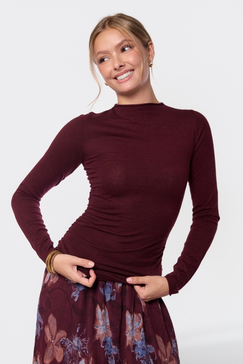Cassie Top (Deep Brown) - Top - Yakira Bella