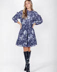 Cecilia Dress 39" (Purple Pattern) - Dress - Yakira Bella
