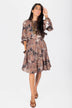 Celia Dress (Black Pattern)