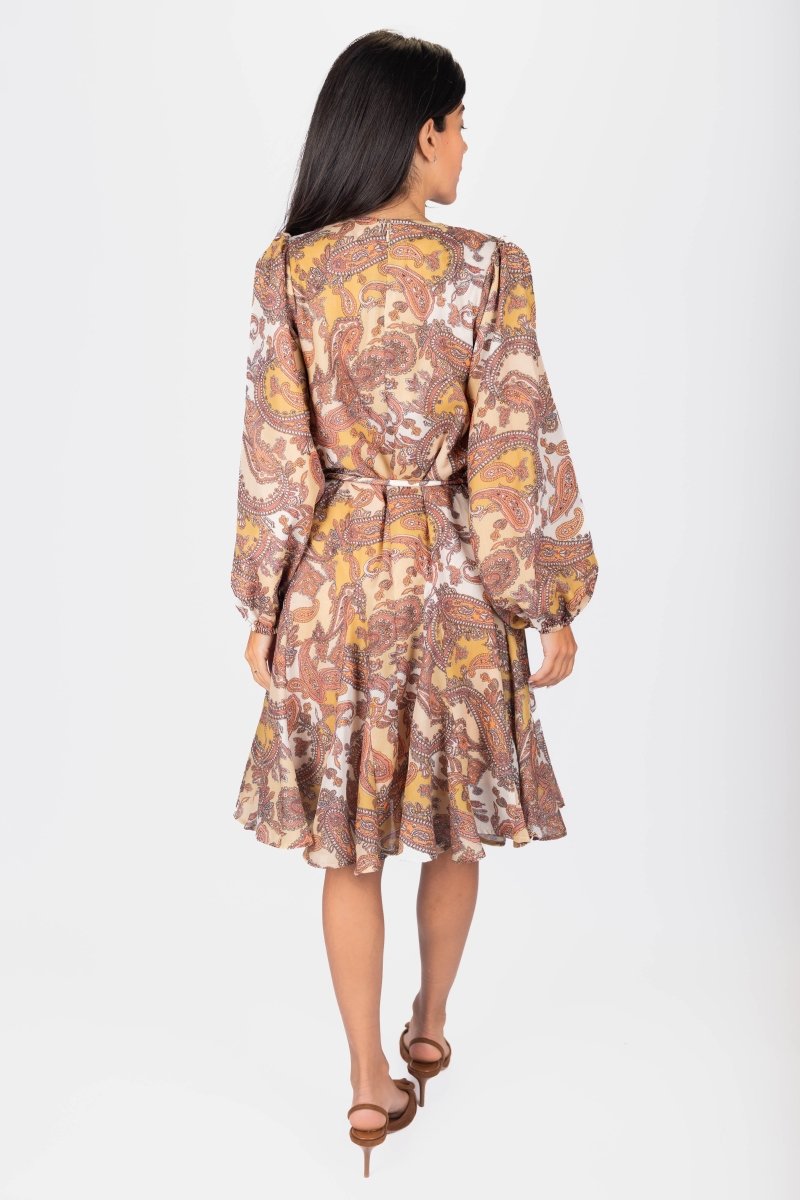 Celia Dress (Yellow Pattern) - Dress - Yakira Bella