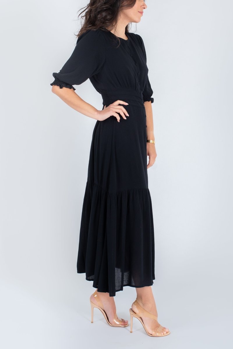 CHARLOTTE DRESS (BLACK) - Dress - Yakira Bella