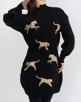 CHEETAH DRESS (Black) - Dress - Yakira Bella