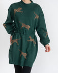 CHEETAH DRESS (Green) - Dress - Yakira Bella