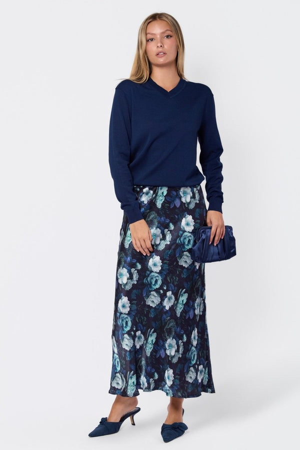 Christa Skirt (Black Ground) - Skirt - Yakira Bella
