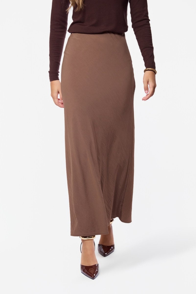 Christa Skirt (Brown) - Skirt - Yakira Bella