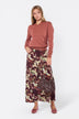 Christa Skirt (Burgundy Ground)