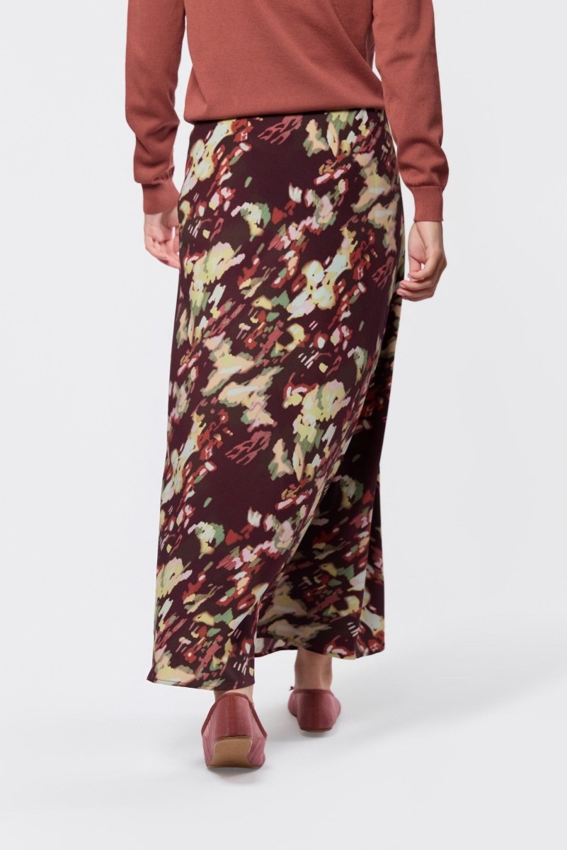 Christa Skirt (Burgundy Ground) - Skirt - Yakira Bella