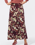Christa Skirt (Burgundy Ground) - Skirt - Yakira Bella