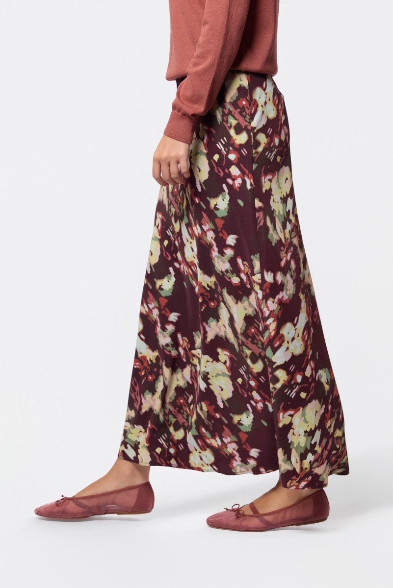 Christa Skirt (Burgundy Ground) - Skirt - Yakira Bella