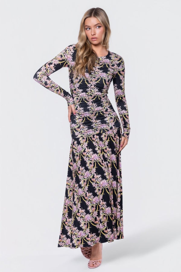 Christine Dress (Black Pattern) - Dress - Yakira Bella