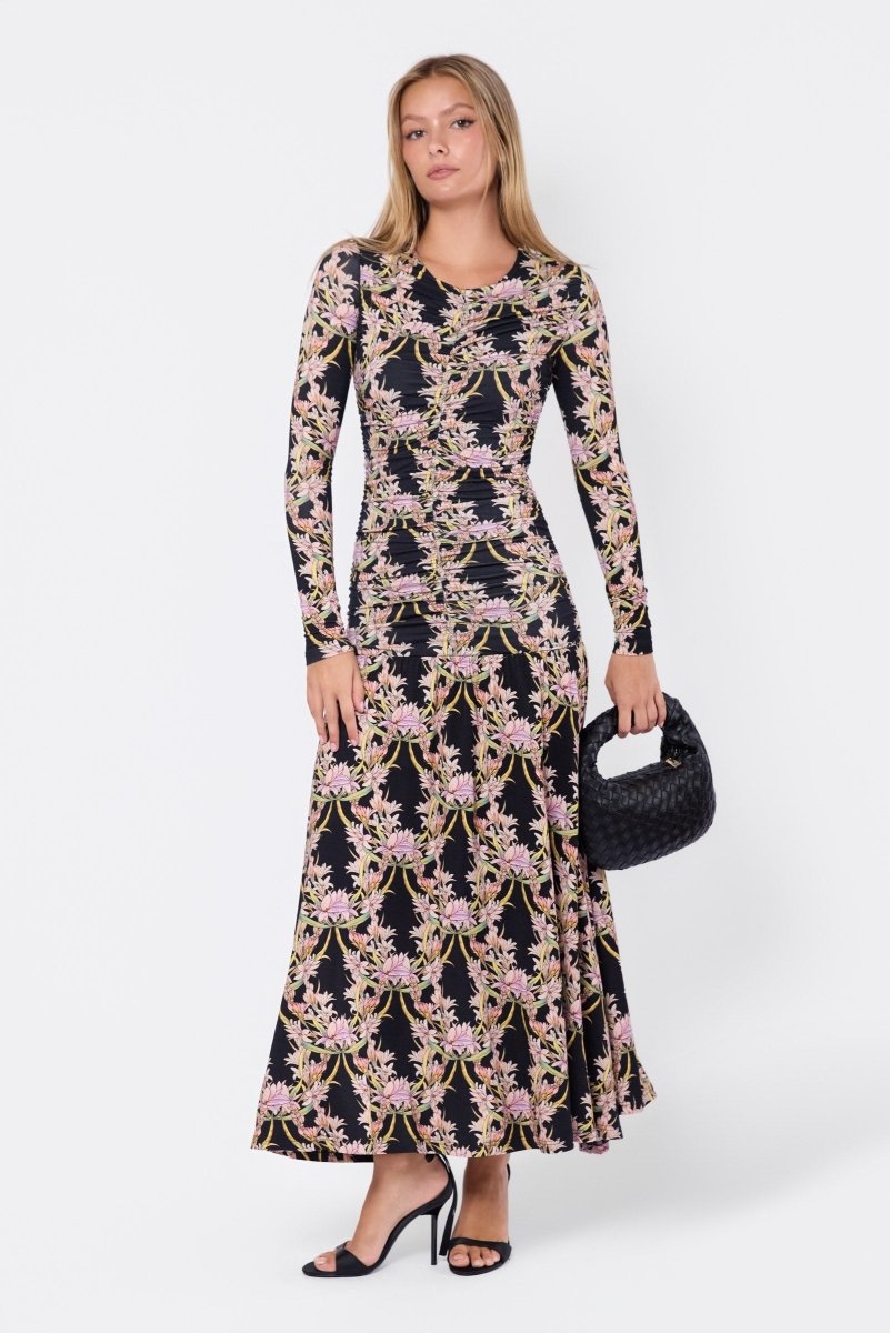 Christine Dress (Black Pattern) - Dress - Yakira Bella