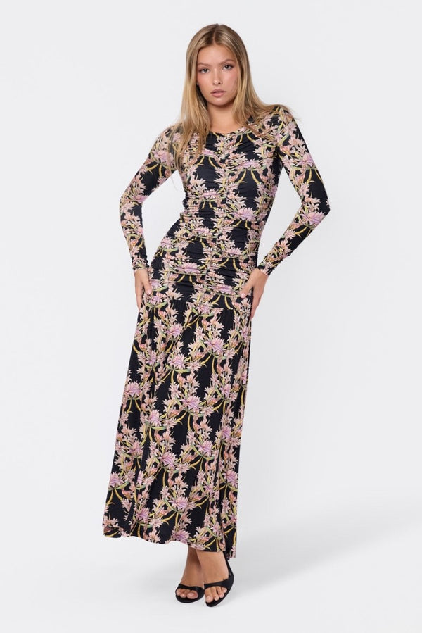 Christine Dress (Black Pattern) - Dress - Yakira Bella