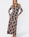 Christine Dress (Black Pattern) - Dress - Yakira Bella