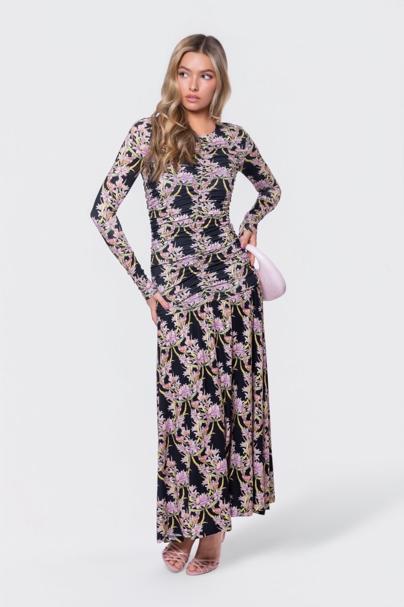 Christine Dress (Black Pattern) - Dress - Yakira Bella