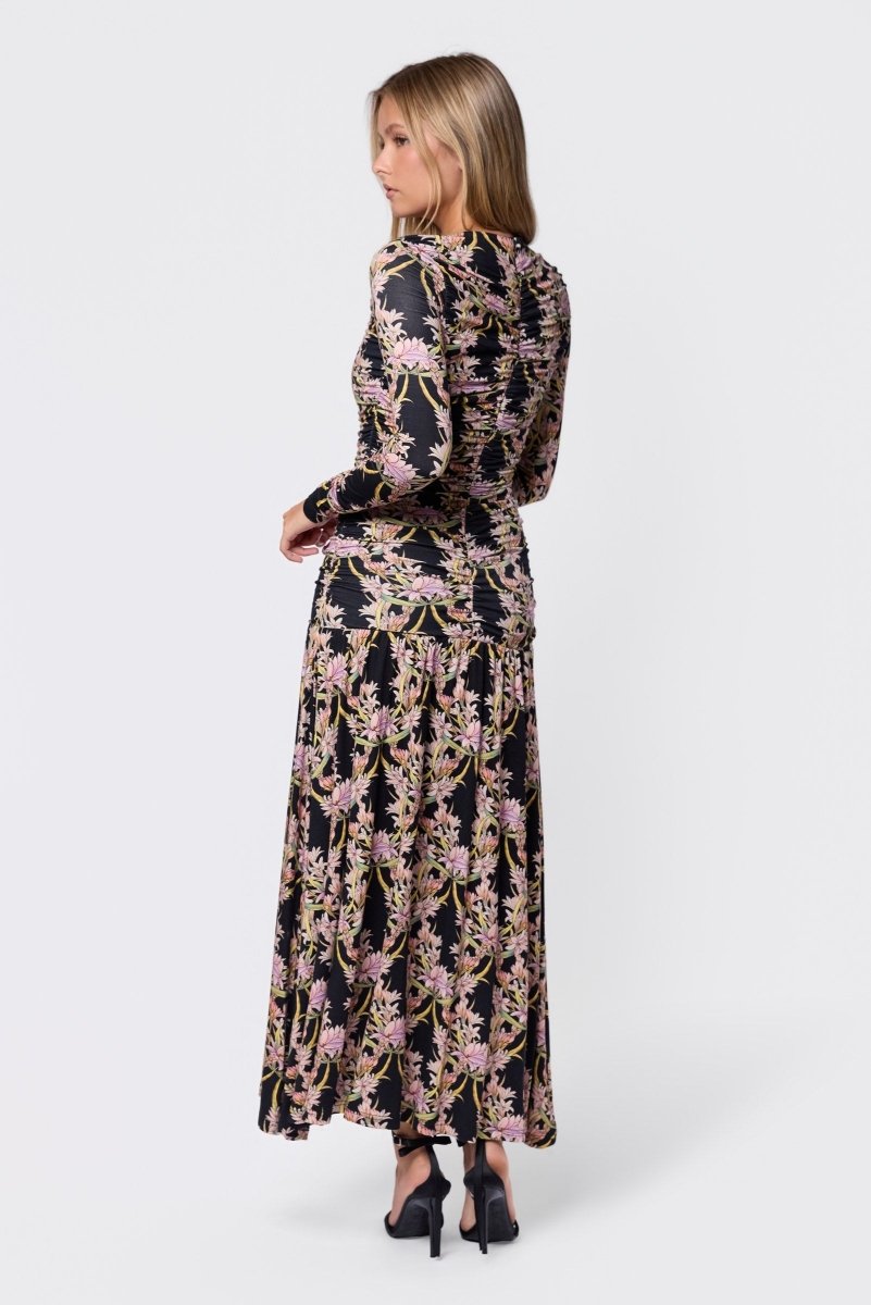 Christine Dress (Black Pattern) - Dress - Yakira Bella