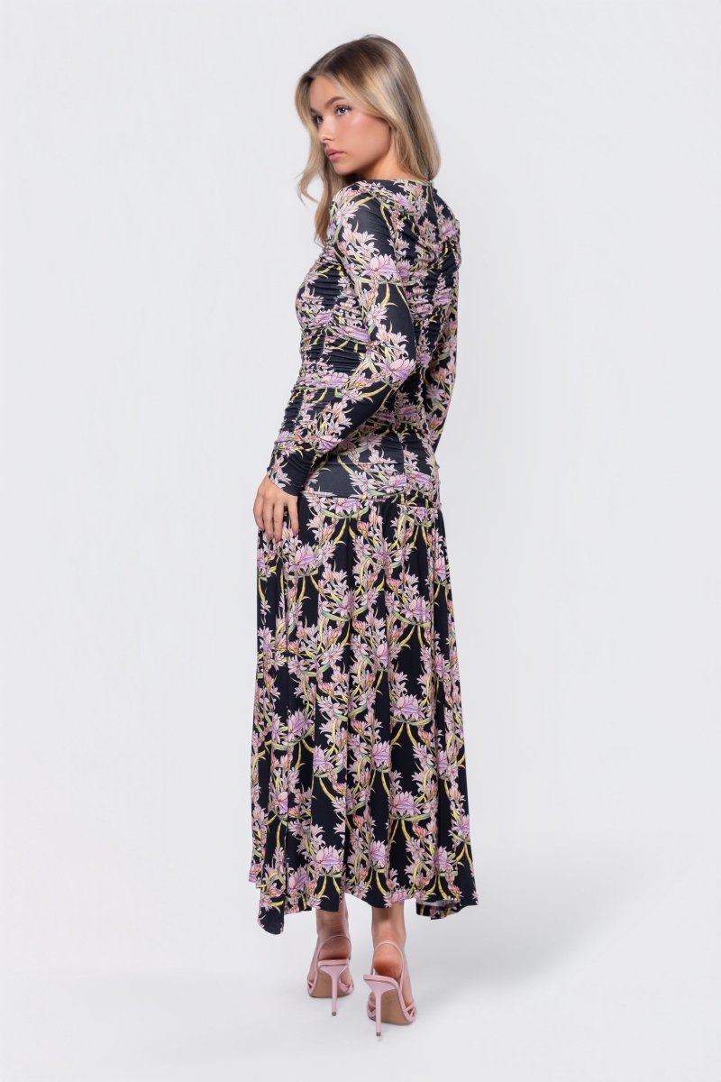 Christine Dress (Black Pattern) - Dress - Yakira Bella