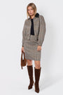 Ciarra Skirt (Brown Plaid) - Skirt - Yakira Bella
