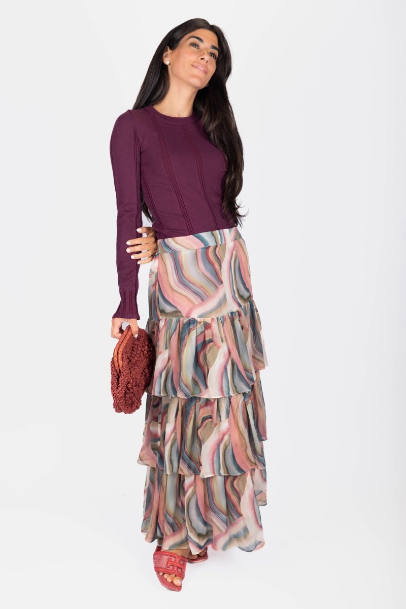 Claire Top (Burgundy) - Top - Yakira Bella