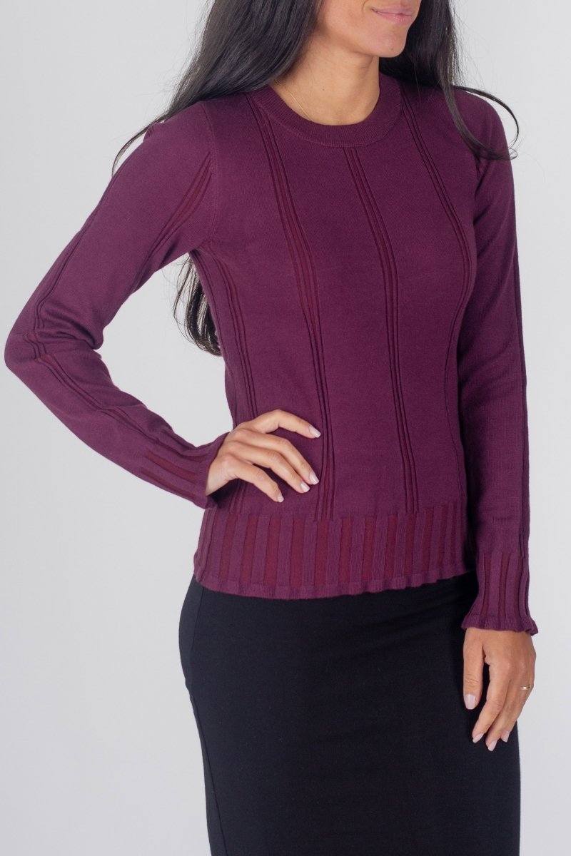 CLAIRE TOP (BURGUNDY) - Top - Yakira Bella