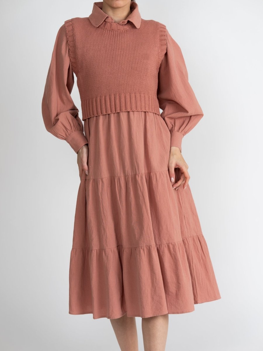 CLARISE DRESS (DUSTY ROSE) - Dress - Yakira Bella