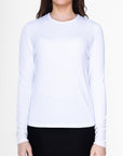 CLASSIC RIBBED CREW (WHITE) - Top - Yakira Bella