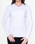 CLASSIC RIBBED V (WHITE) - Top - Yakira Bella