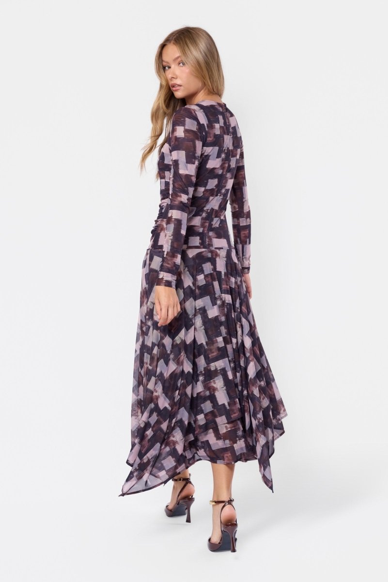 Claudia Dress (Brown Pink) - Dress - Yakira Bella