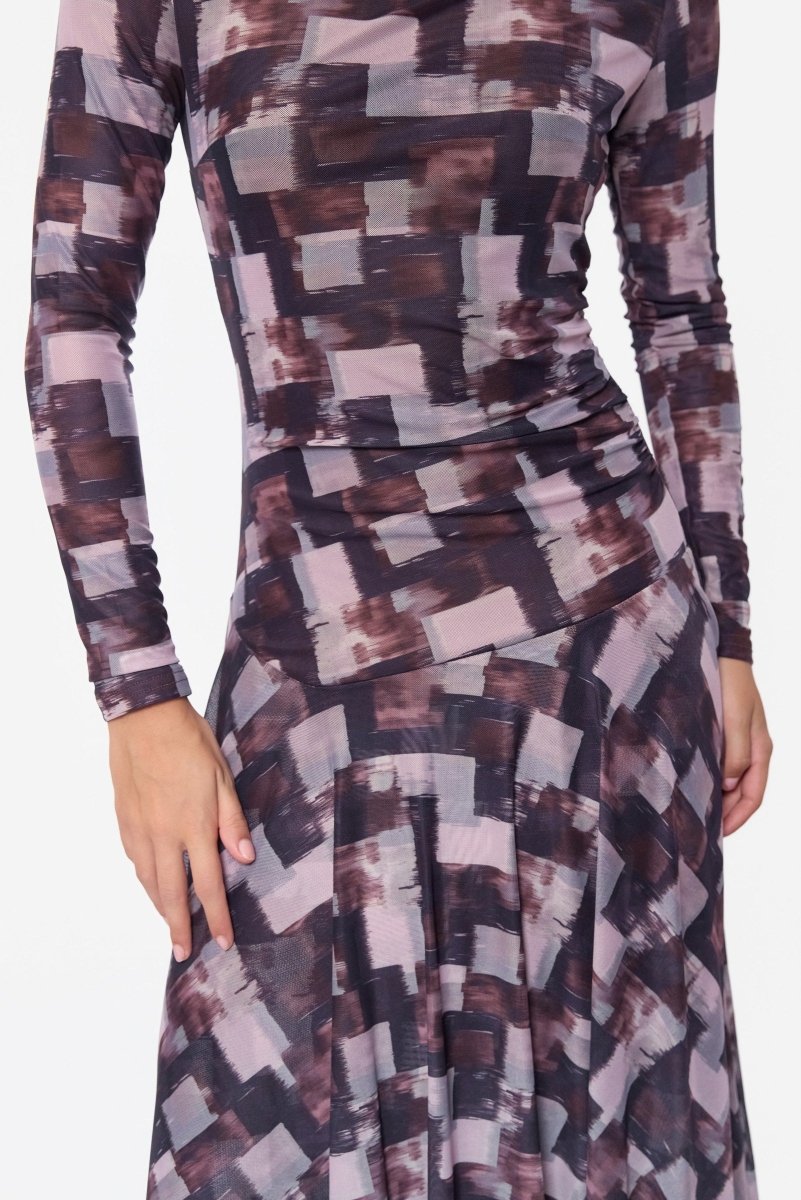 Claudia Dress (Brown Pink) - Dress - Yakira Bella