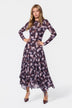 Claudia Dress (Brown Pink)