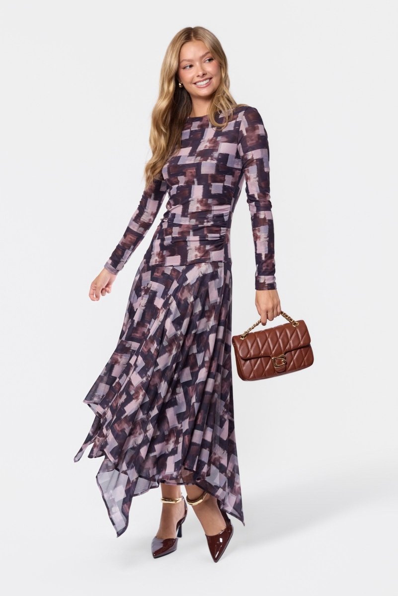 Claudia Dress (Brown Pink) - Dress - Yakira Bella