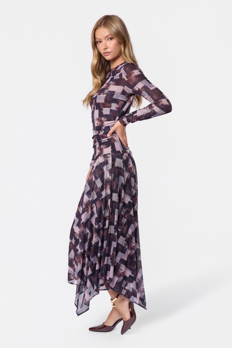 Claudia Dress (Brown Pink) - Dress - Yakira Bella