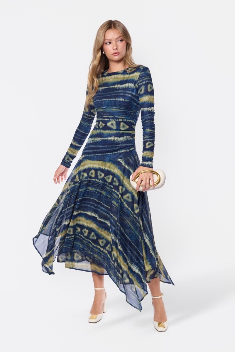 Claudia Dress (Teal Multi) - Dress - Yakira Bella