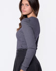Clea Top (Heather Grey) - Top - Yakira Bella