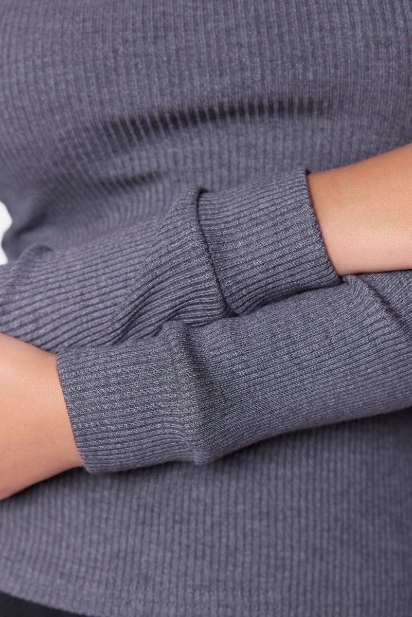 Clea Top (Heather Grey) - Top - Yakira Bella