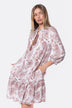 Clio Dress 37" (Beige White)