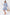 Clio Dress 37" (Blue White) - Dress - Yakira Bella