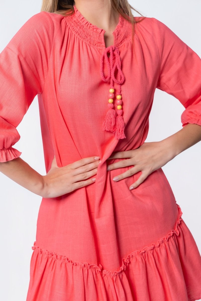 Clio Dress 37" (Pink) - Dress - Yakira Bella