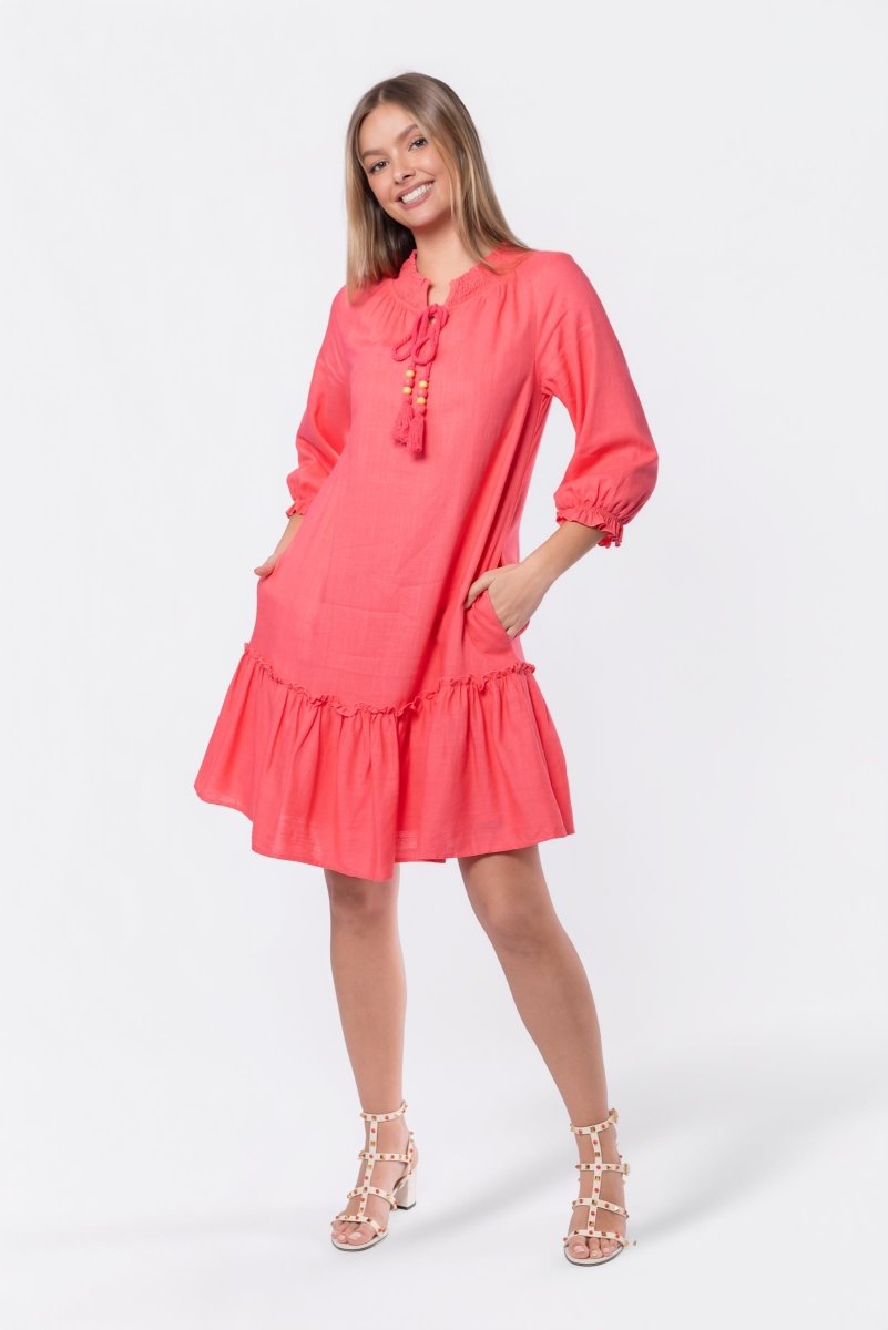 Clio Dress 37" (Pink) - Dress - Yakira Bella