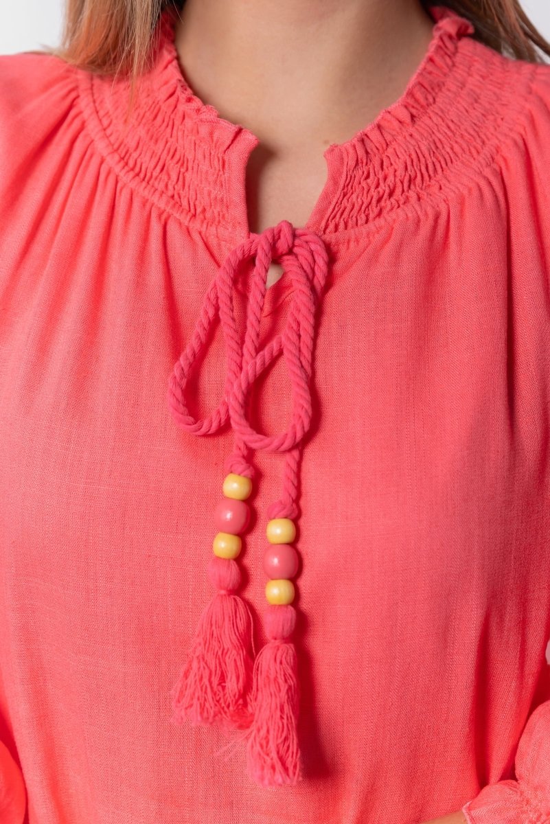 Clio Dress 37" (Pink) - Dress - Yakira Bella