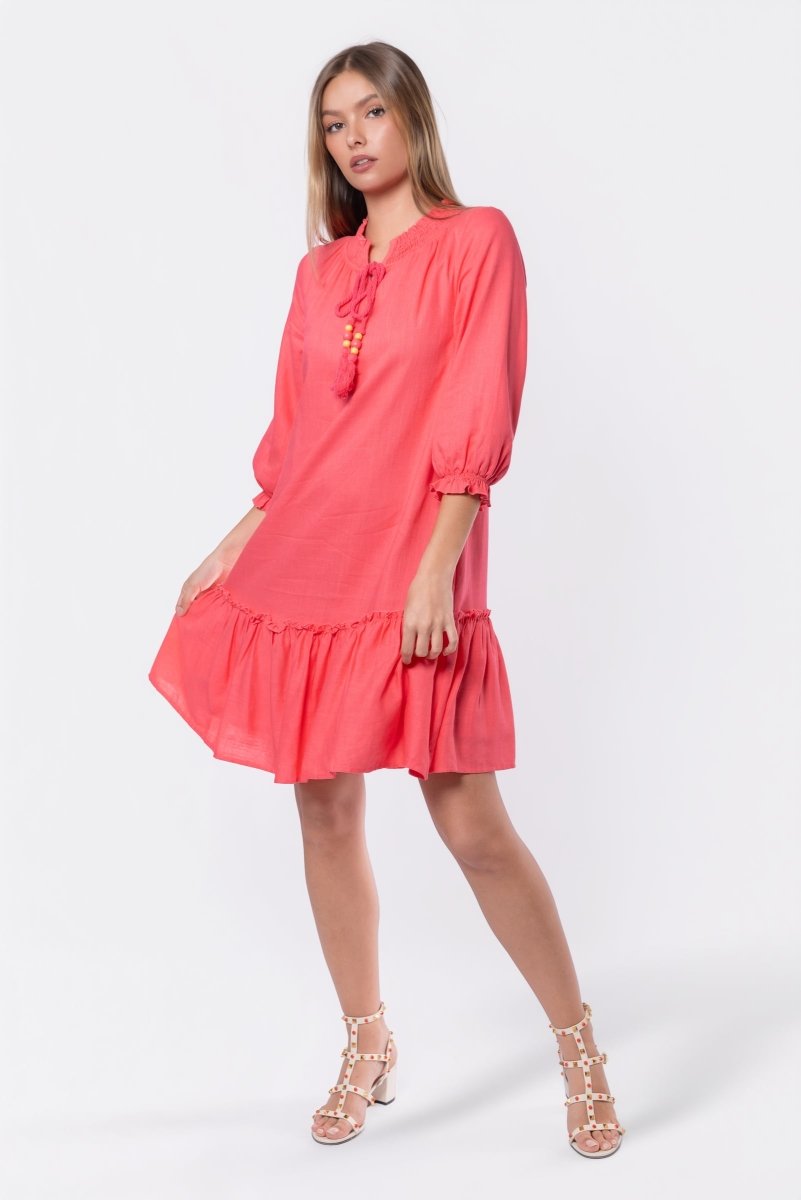 Clio Dress 37" (Pink) - Dress - Yakira Bella